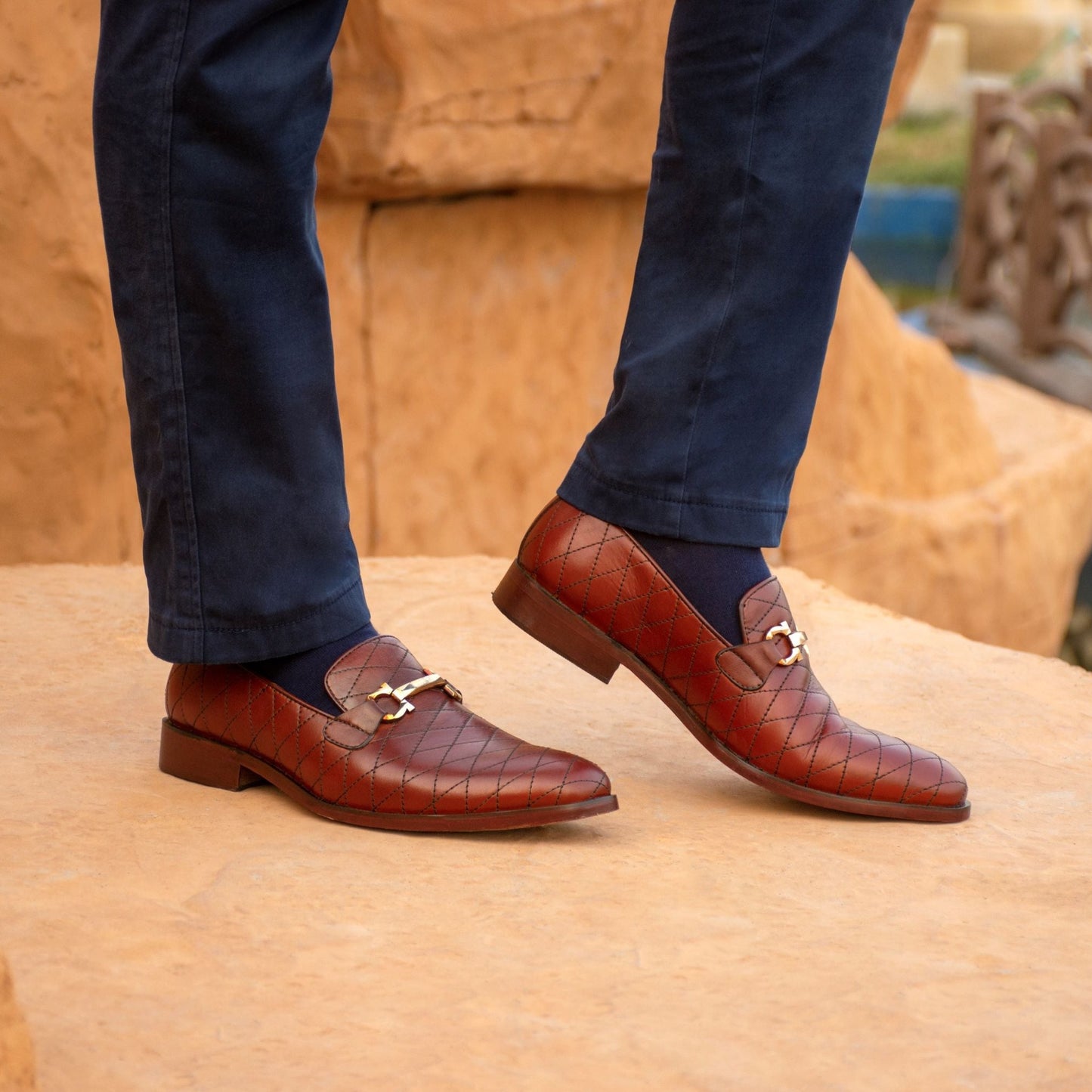 Inleather Brown loafers 001