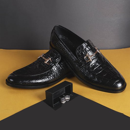 Leather Buckle Loafer