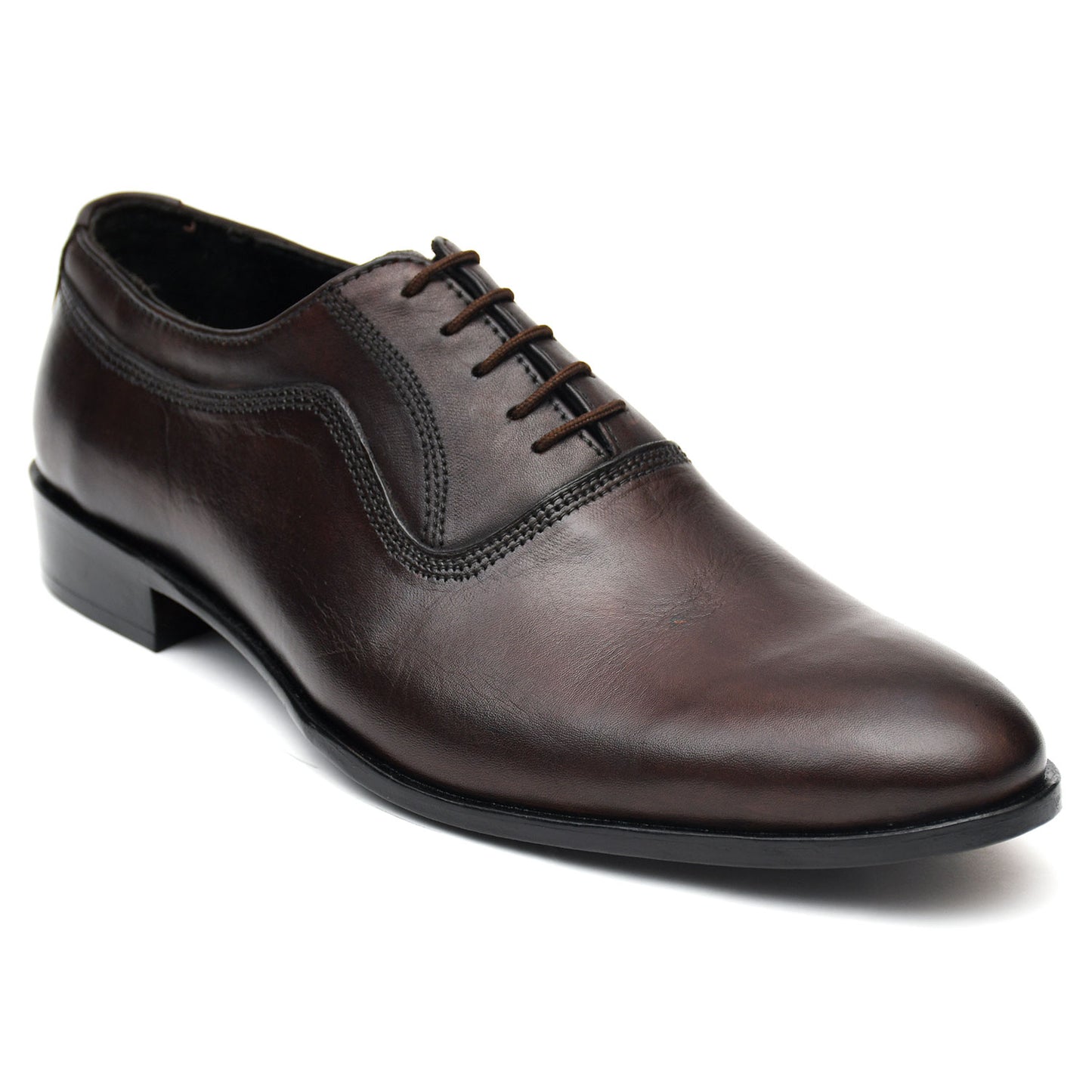 Whole-cut chocolate brown Oxford