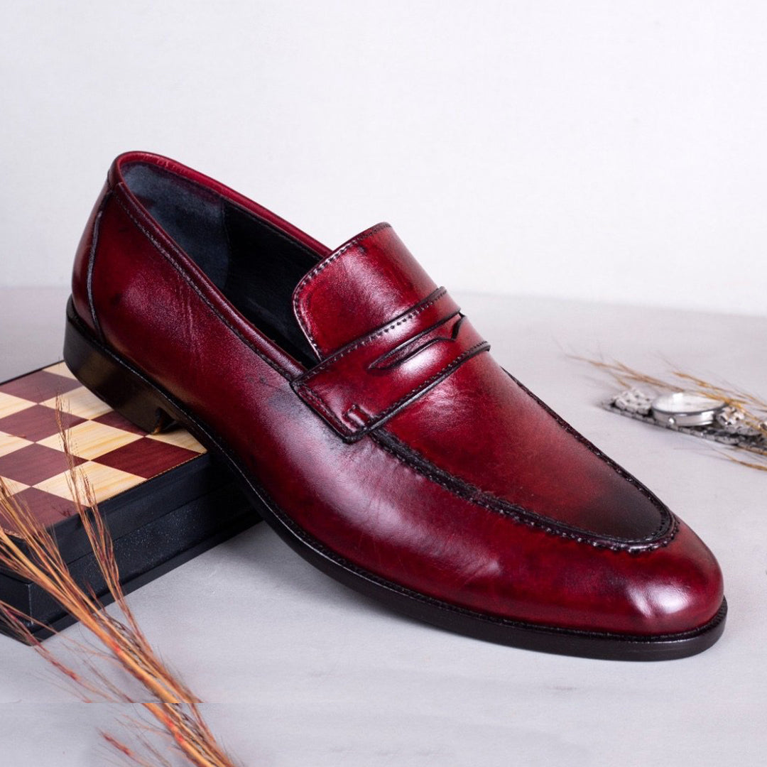 Penny Loafer Mehroon - The Most Stylish One
